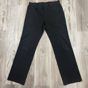 ALBERTO Tom Technoserge Pants‎ Mans Size 48 Black Performance Stretch 34x32